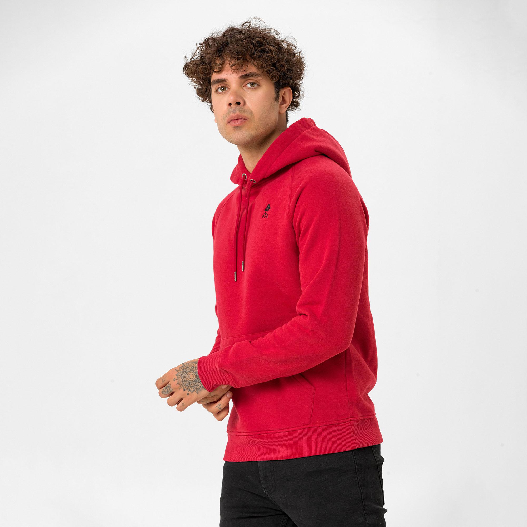 Routefield Hedge Erkek Kırmızı Sweatshirt