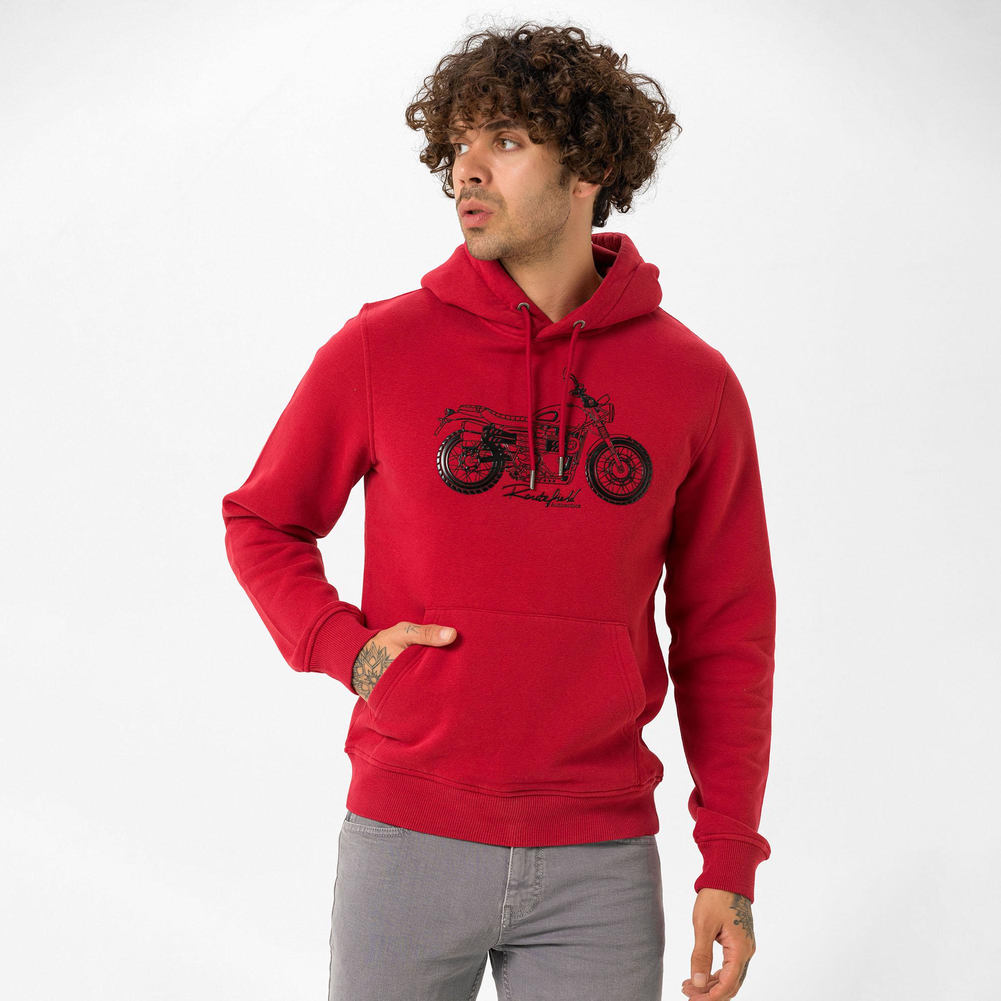 Routefield Erkek Sweatshirt Horst Bordo