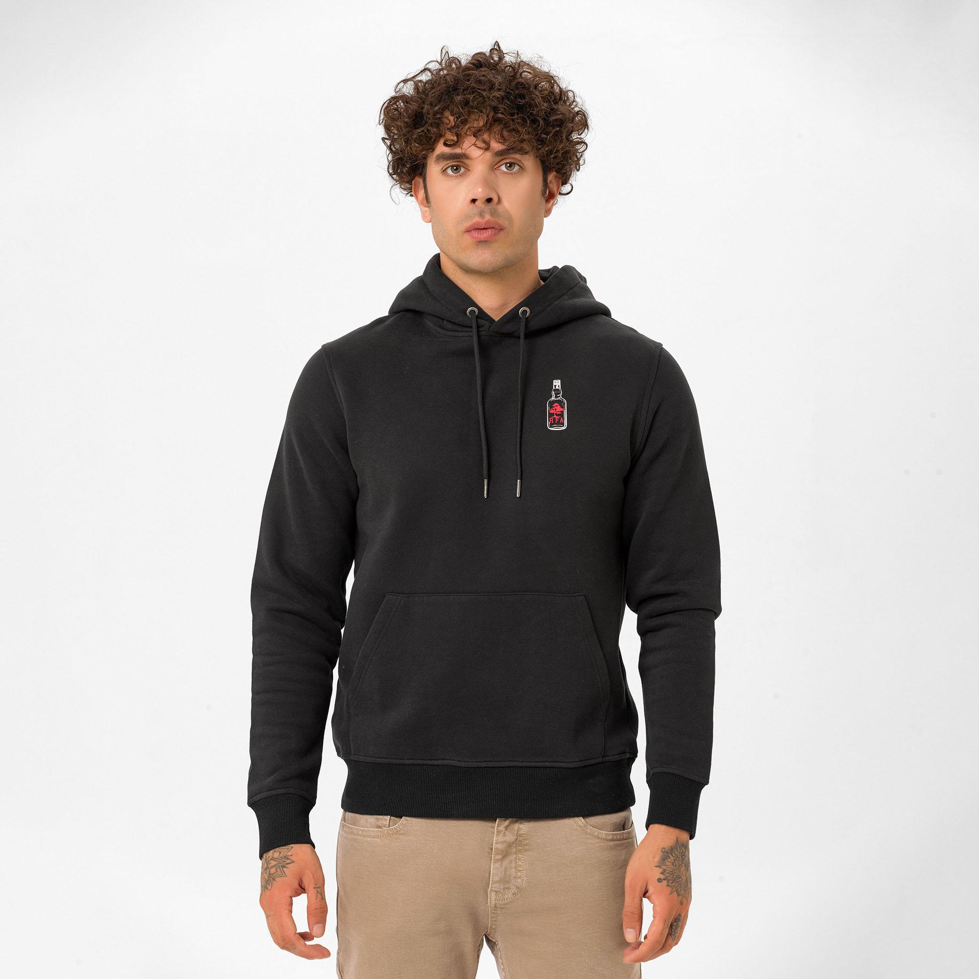 Routefield Heady Erkek Siyah Sweatshirt