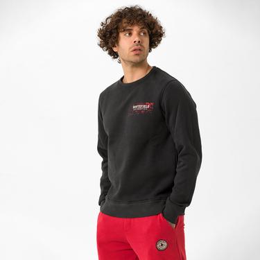  Routefield Hide Erkek Siyah Sweatshirt