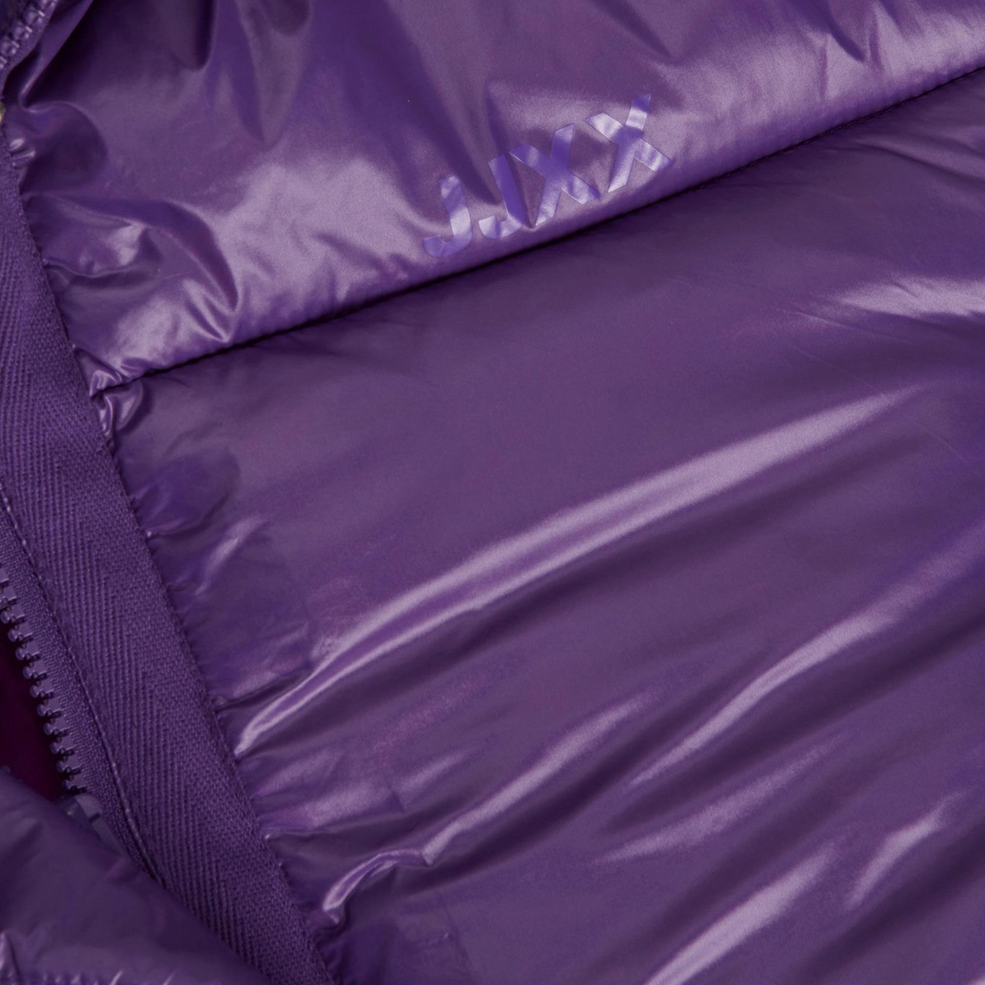 Jack & Jones Jxbeany Shine Puffer Kadın Mor Mont