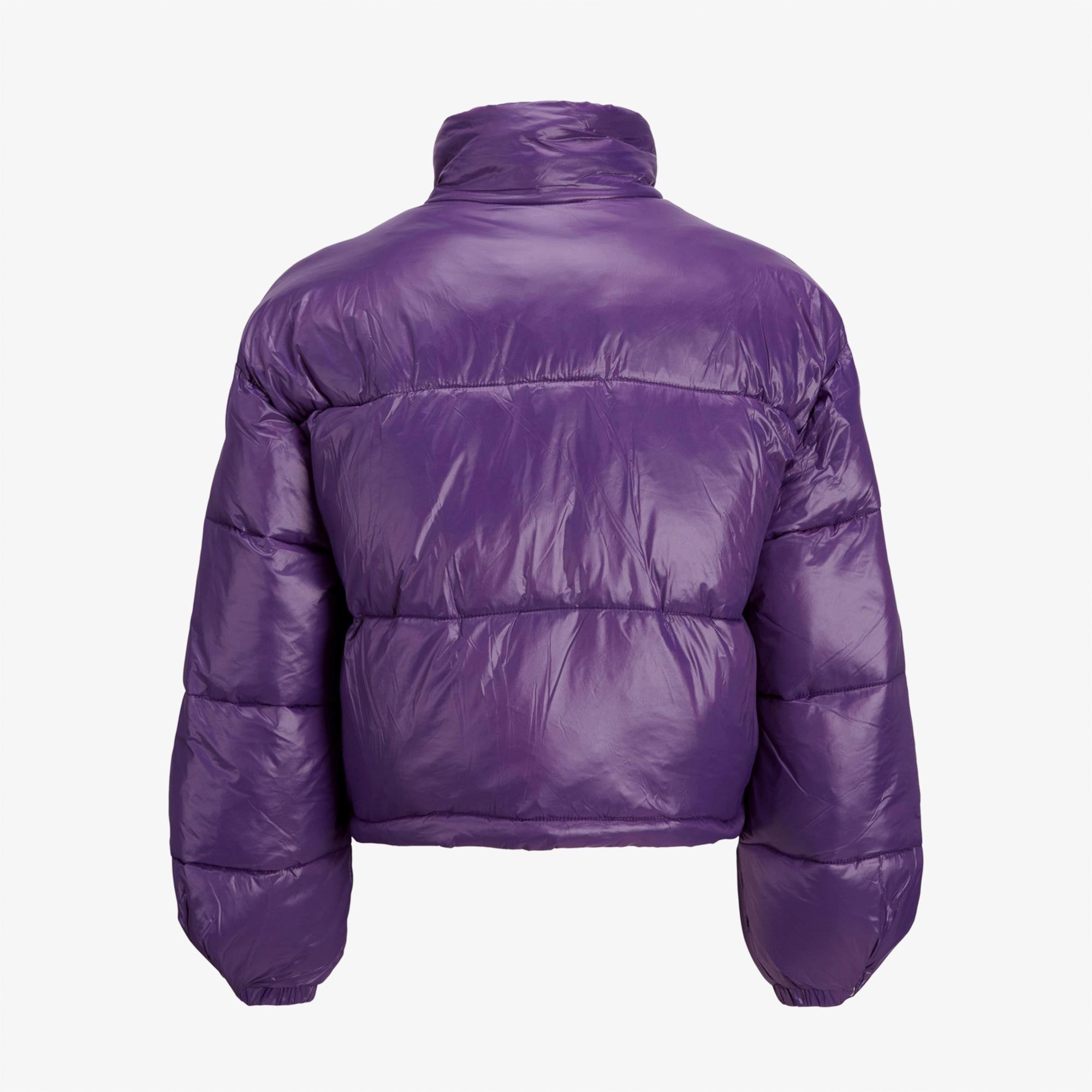 Jack & Jones Jxbeany Shine Puffer Kadın Mor Mont