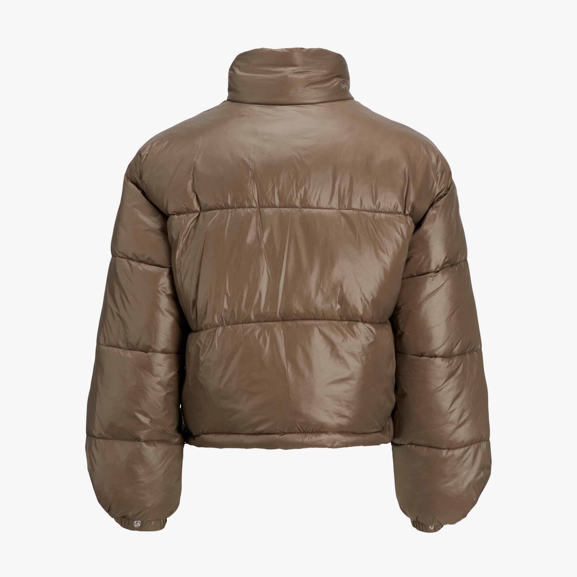 Jack & Jones Jxbeany Shine Puffer Kadın Kahverengi Mont