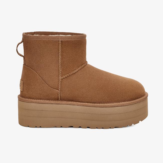  UGG Classic Mini Platform Kadın Kahverengi Bot
