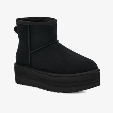  UGG Classic Mini Platform Kadın Siyah Bot