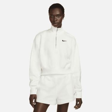  Nike Sportswear Phoenix Fleece Crop Kadın Beyaz Sweatshirt