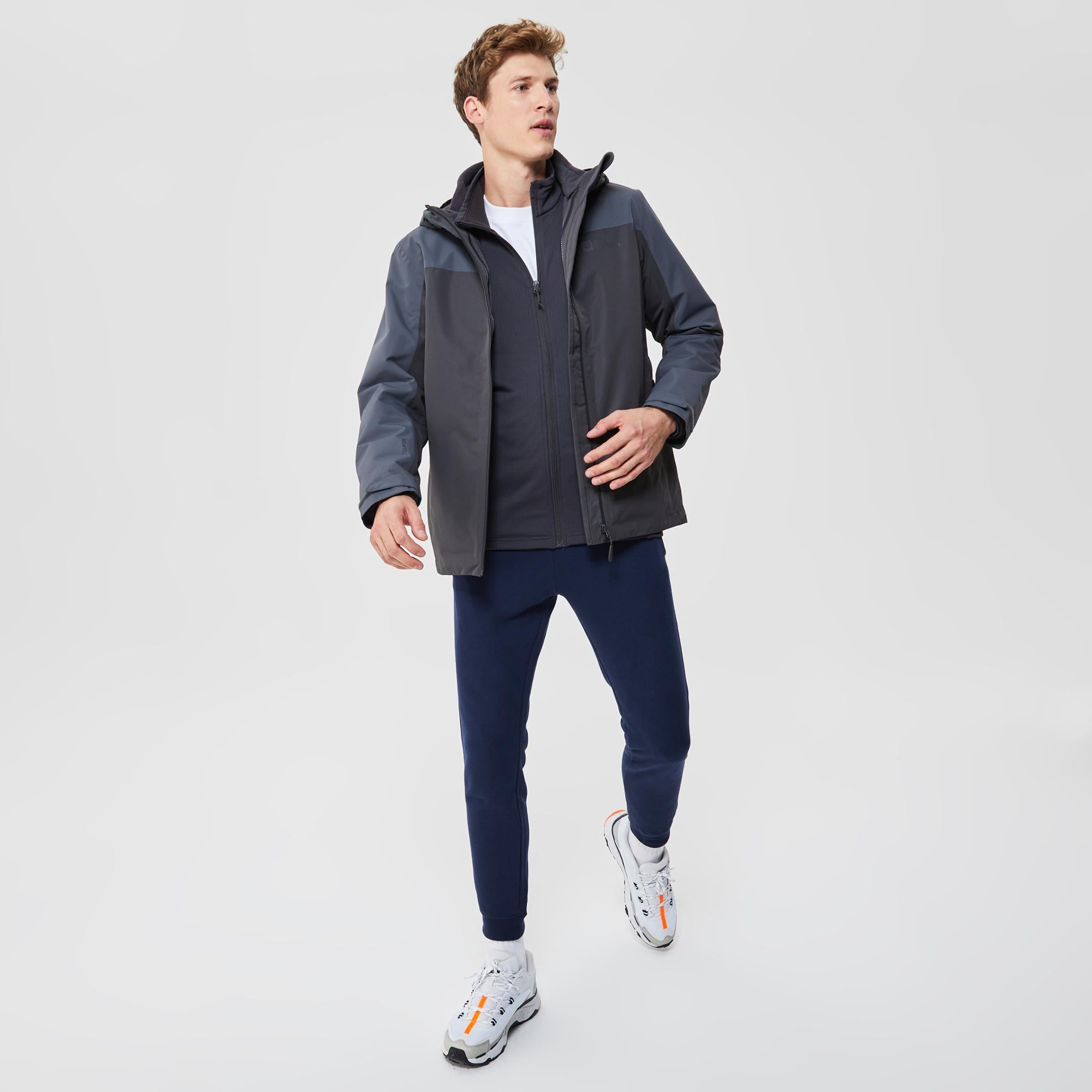 Jack Wolfskin Taubenberg 3IN1 Erkek Siyah Ceket