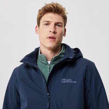  Jack Wolfskin Taubenberg 3IN1 Erkek Lacivert Ceket
