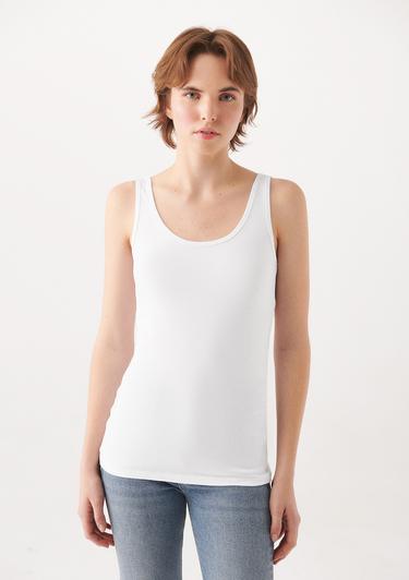  Mavi 2li Basic Kadın Tişört Fitted / Vücuda Oturan Kesim 1611367-900