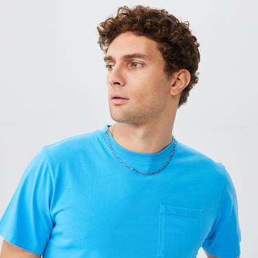  The Hundreds F22 Perfect Pocket Erkek Mavi T-Shirt