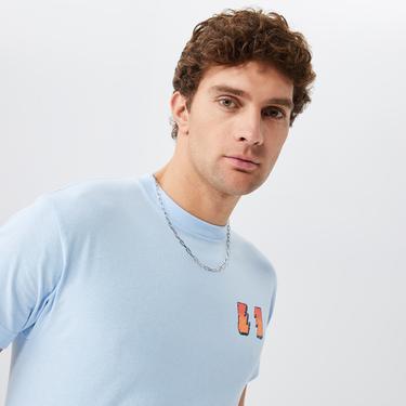  The Hundreds Comic Wildfire Erkek Mavi T-Shirt