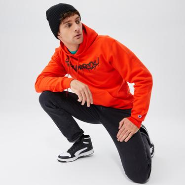  The Hundreds Tag Pullover Erkek Turuncu Hoodie Sweatshirt
