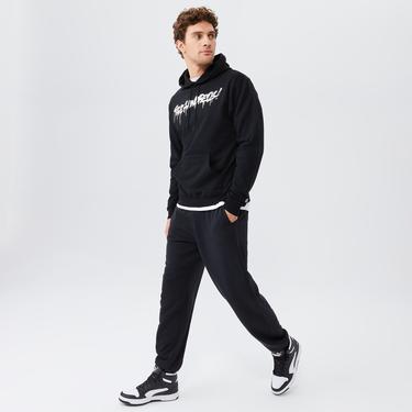  The Hundreds Tag Pullover Erkek Siyah Hoodie Sweatshirt