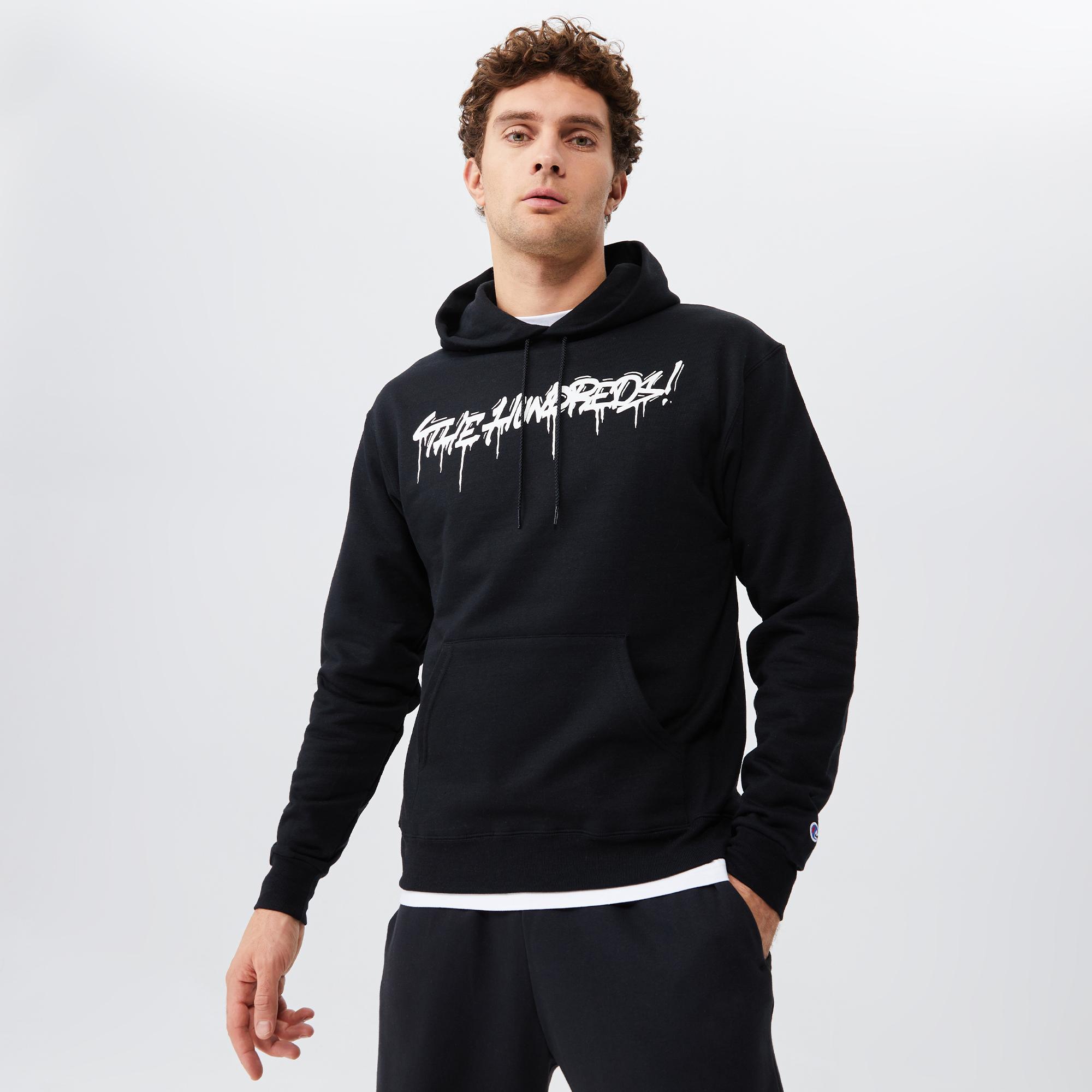 The Hundreds Tag Pullover Erkek Siyah Hoodie Sweatshirt