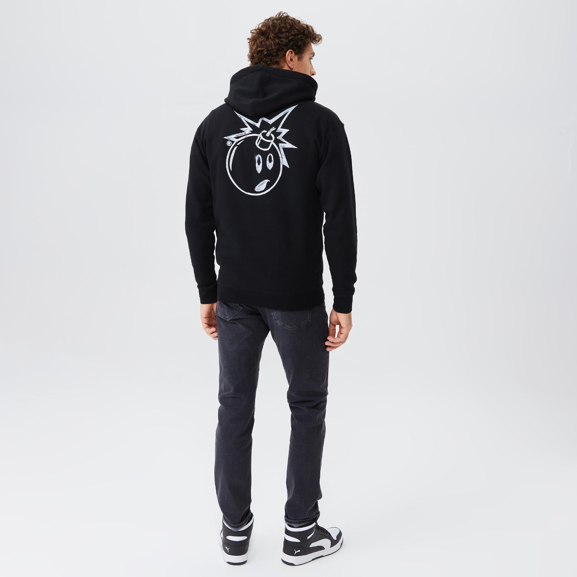 The Hundreds Chrome Adam Pullover Erkek Siyah Hoodie Sweatshirt