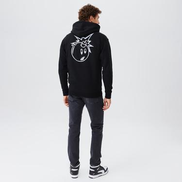  The Hundreds Chrome Adam Pullover Erkek Siyah Hoodie Sweatshirt