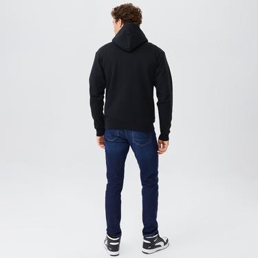  The Hundreds Slime Slant Pullover Erkek Siyah Hoodie Sweatshirt