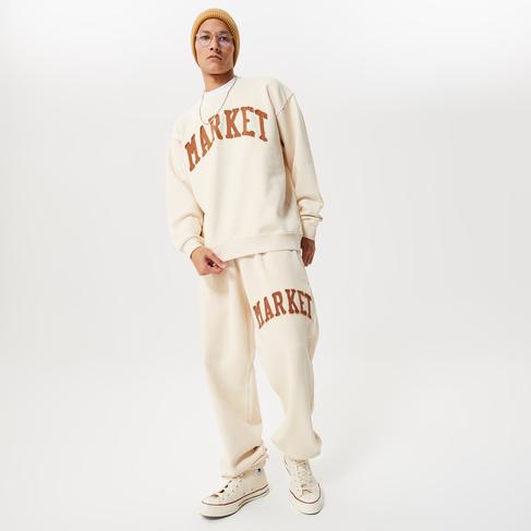  Market Vintage Washed Erkek Bej Eşofman Altı