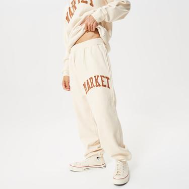  Market Vintage Washed Erkek Bej Eşofman Altı