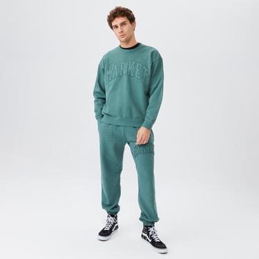  Market Vintage Washed Erkek Yeşil Eşofman Altı