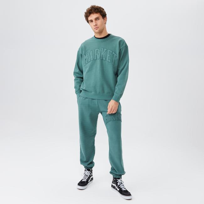  Market Vintage Washed Erkek Yeşil Eşofman Altı