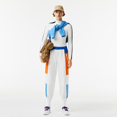  Lacoste Kadın Boğazlı Yaka Beyaz Triko