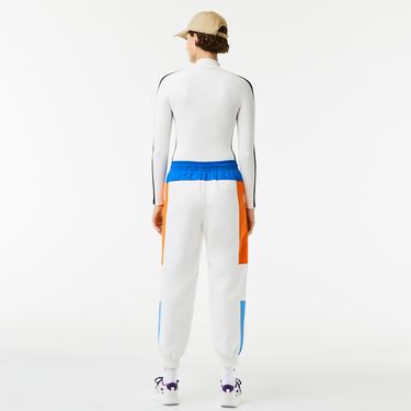  Lacoste Kadın Boğazlı Yaka Beyaz Triko