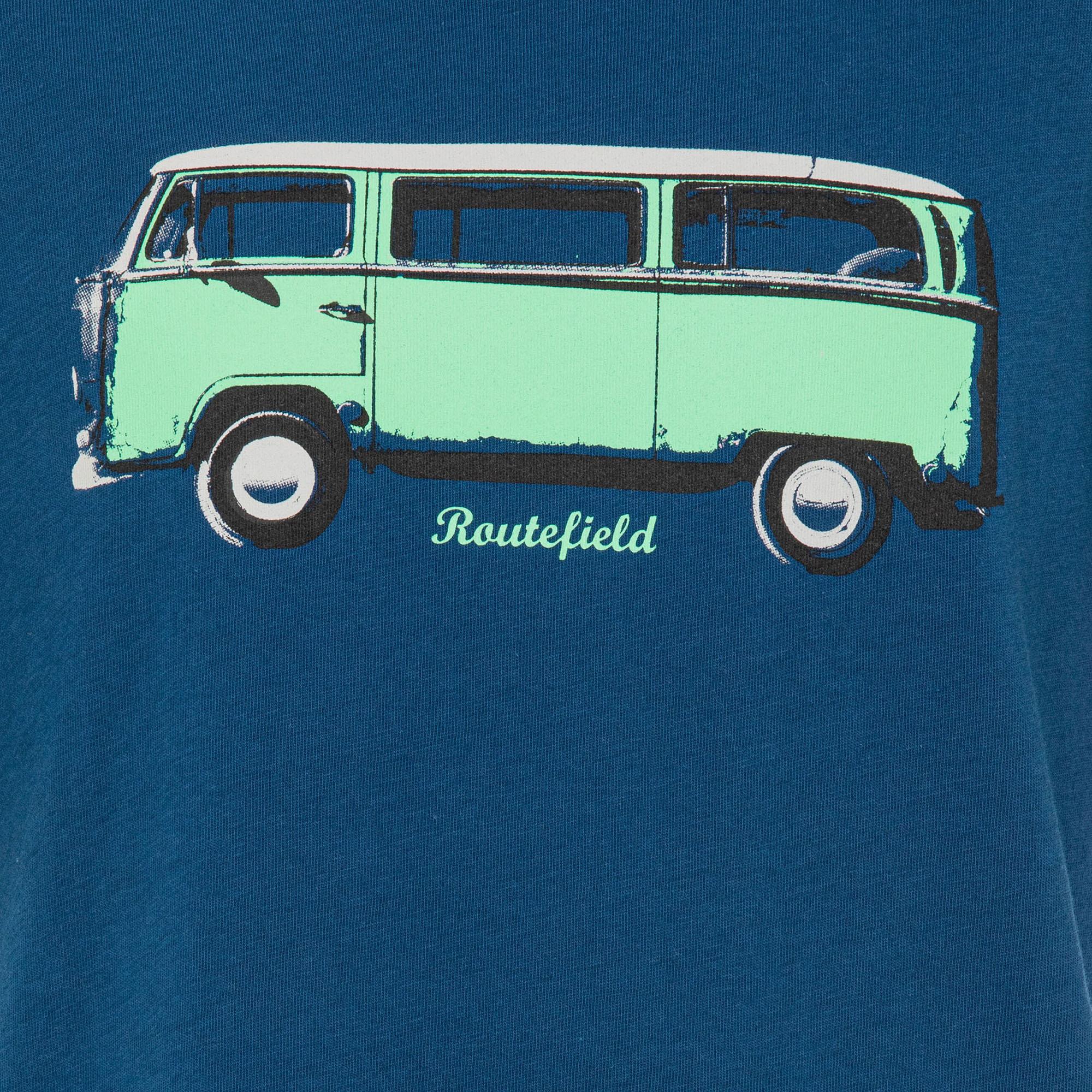 Routefield Theory Kids Unisex Çocuk Mavi Tişört