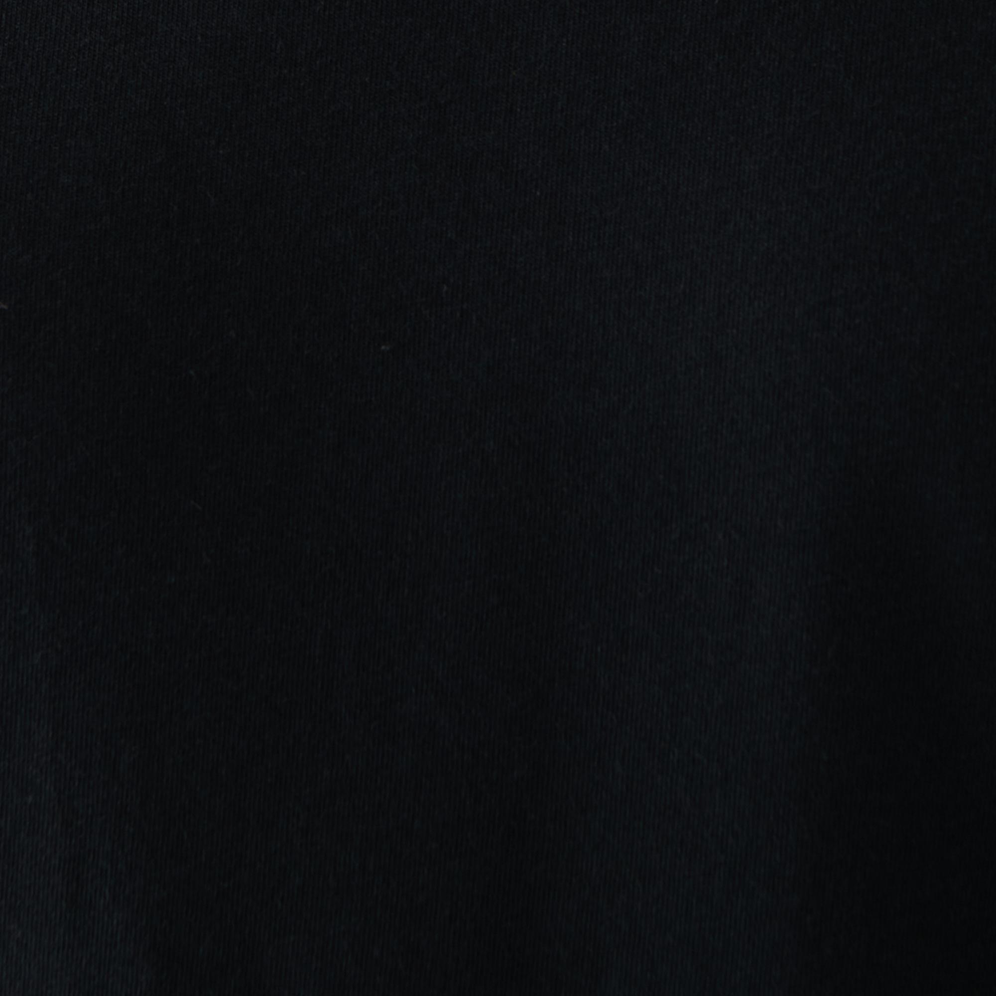 Mavi V Yaka Siyah Basic Tişört Fitted / Vücuda Oturan Kesim 062773-26341