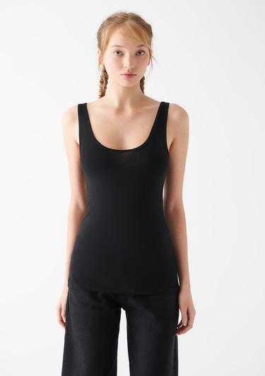  Mavi 2li Basic Kadın Tişört Fitted / Vücuda Oturan Kesim 1611367-900