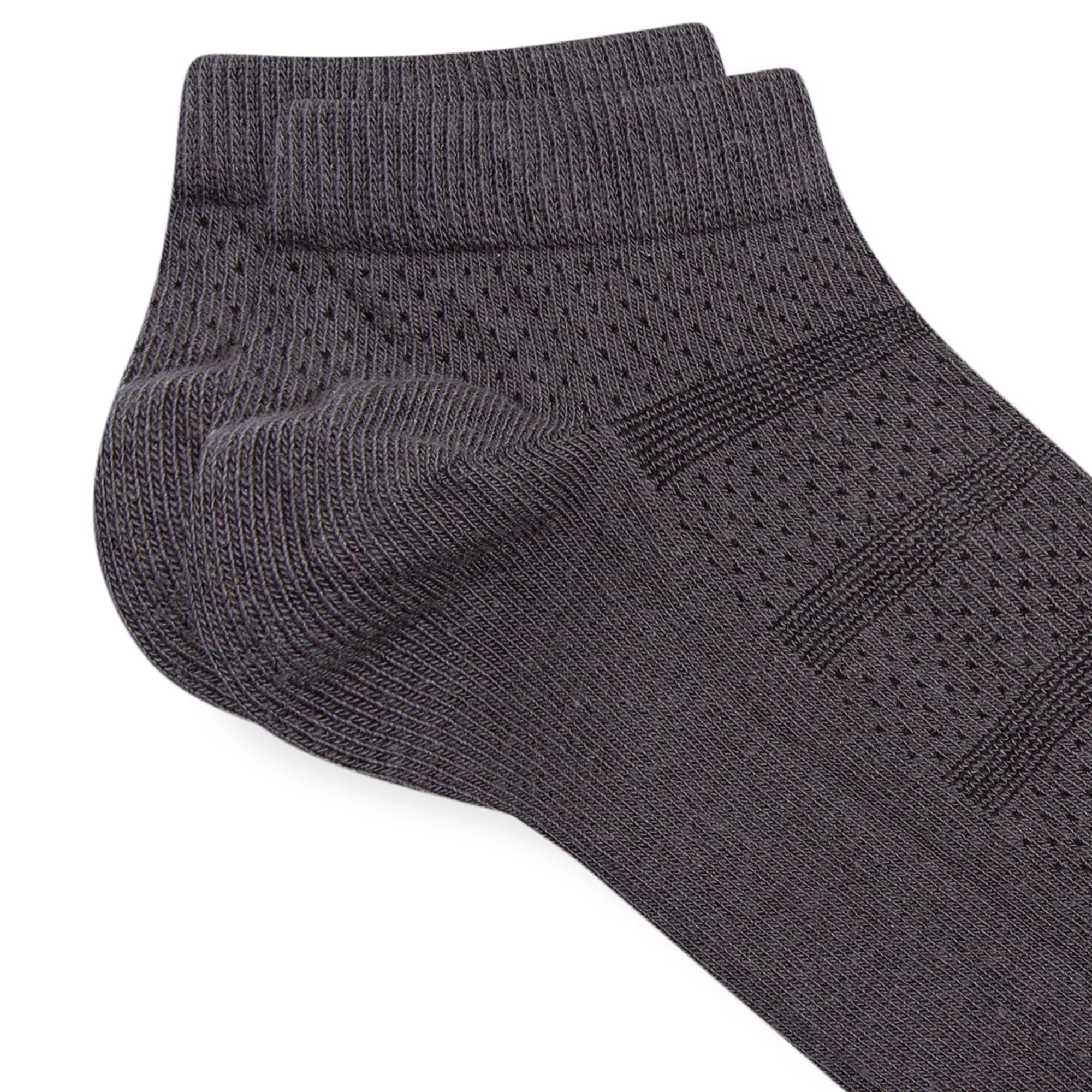 Mavi Çizgili Antrasit Patik Çorap 092043-25817