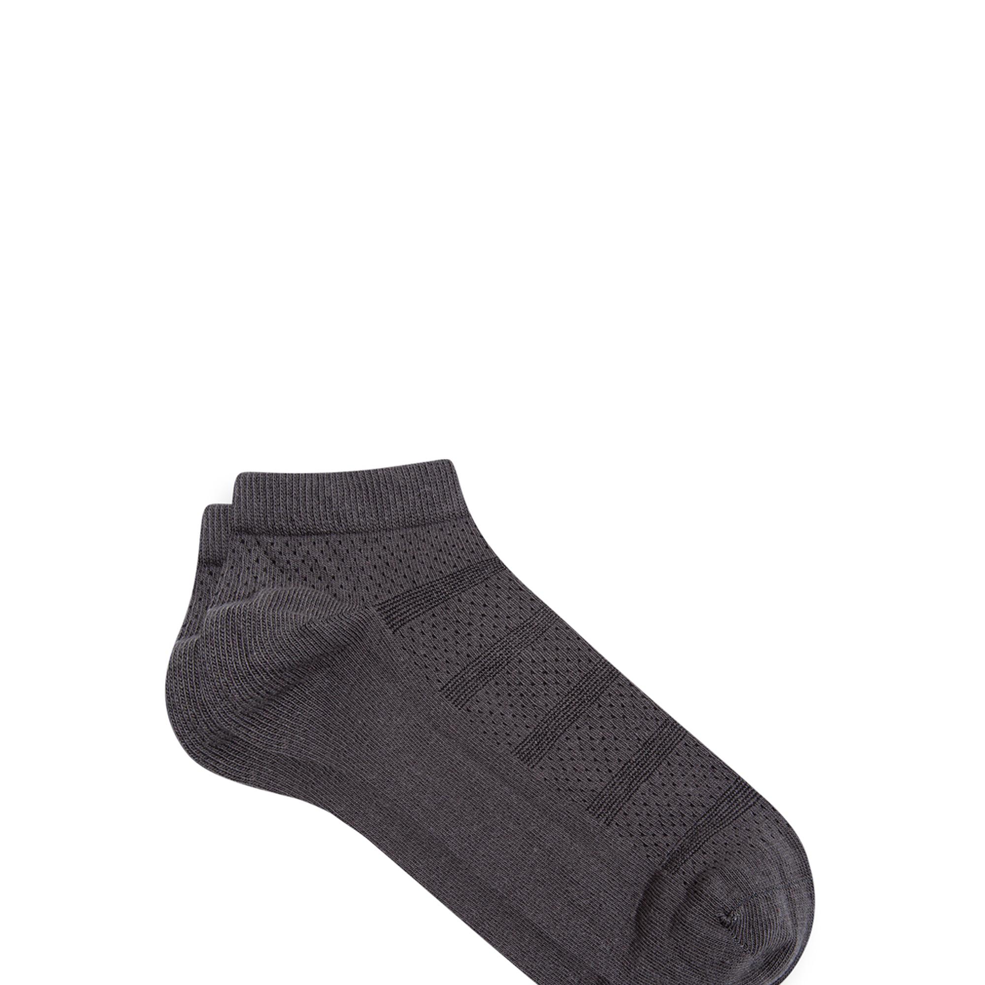 Mavi Çizgili Antrasit Patik Çorap 092043-25817