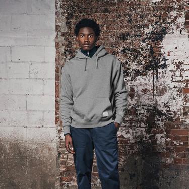  Alpha Industries Erkek Gri Kapüşonlu Sweatshirt