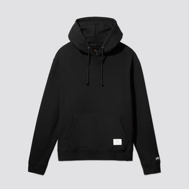  Alpha Industries Erkek Siyah Kapüşonlu Sweatshirt