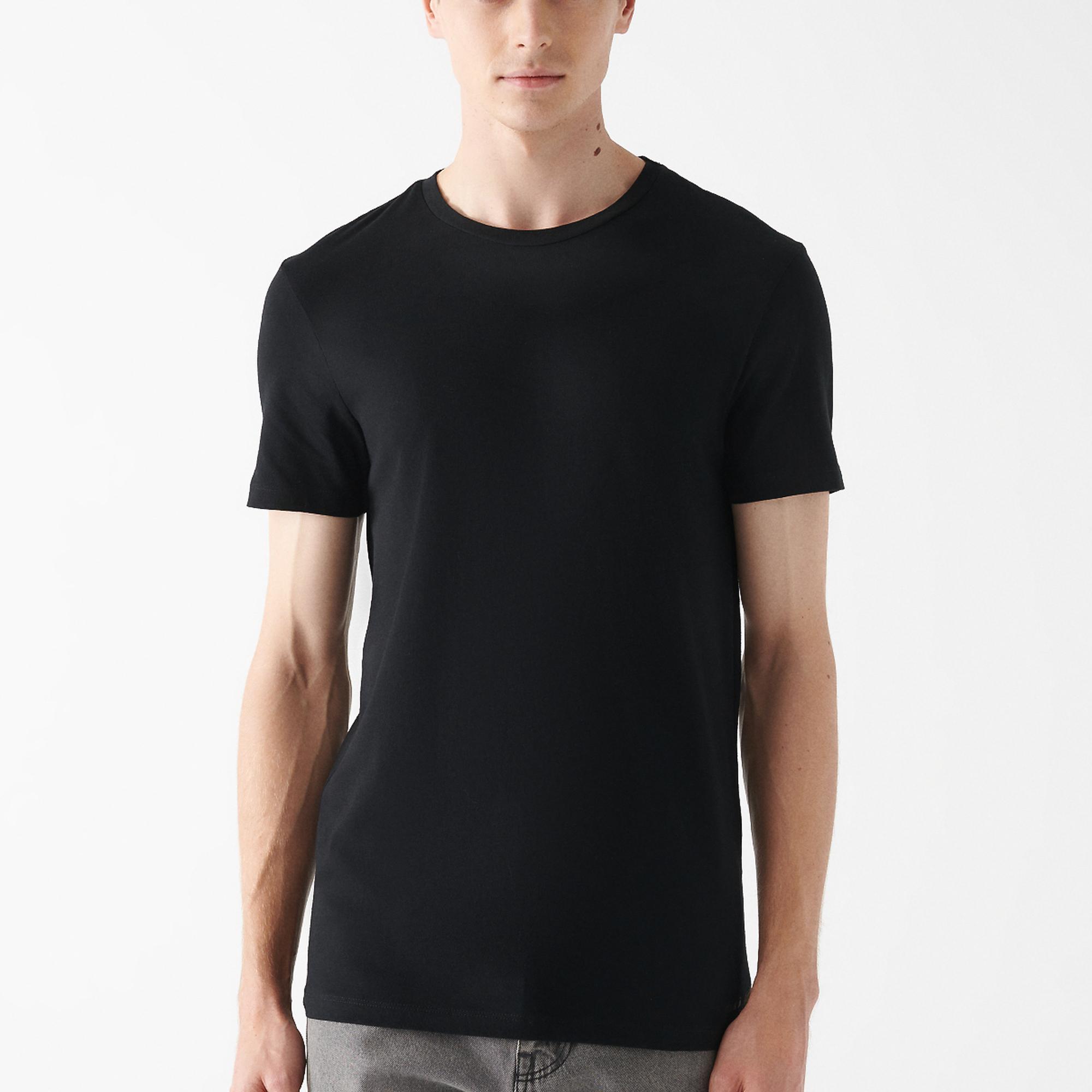 Mavi 2li Erkek Basic Tişört Fitted / Vücuda Oturan Kesim 0611283-900