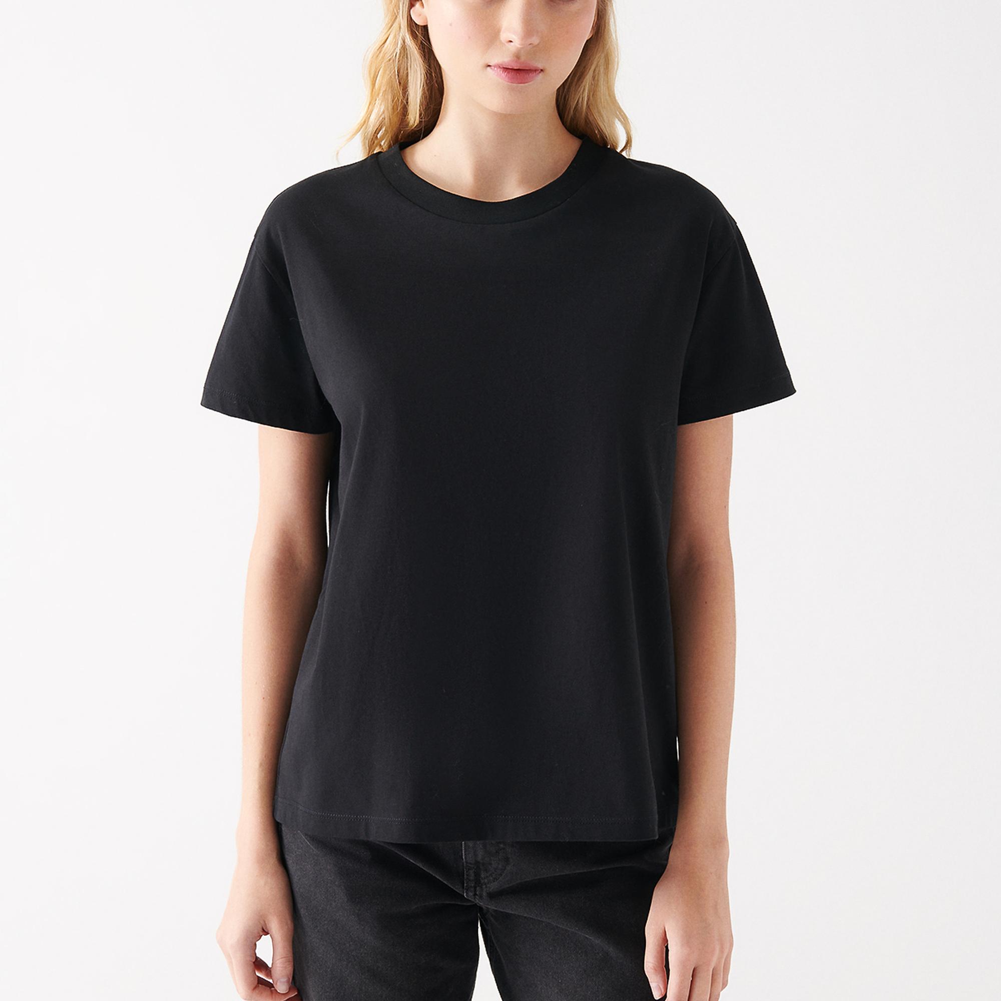 Mavi 2li Kadın Basic Tişört Loose Fit / Bol Rahat Kesim 1611366-900