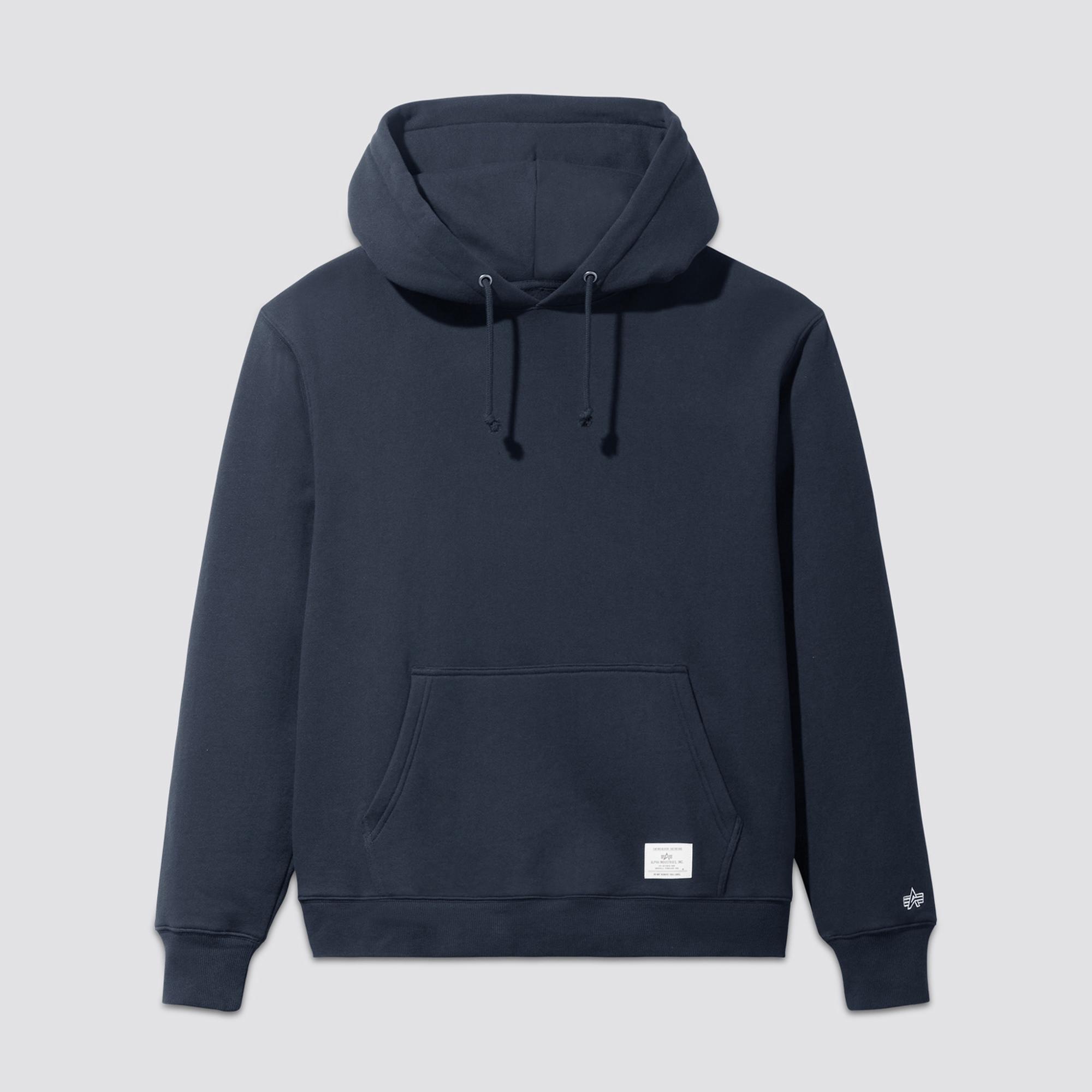 Alpha Industries Essential Hoodie Erkek Mavi Sweatshirt
