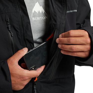  Burton Frostner Erkek Siyah Snowboard Ceketi