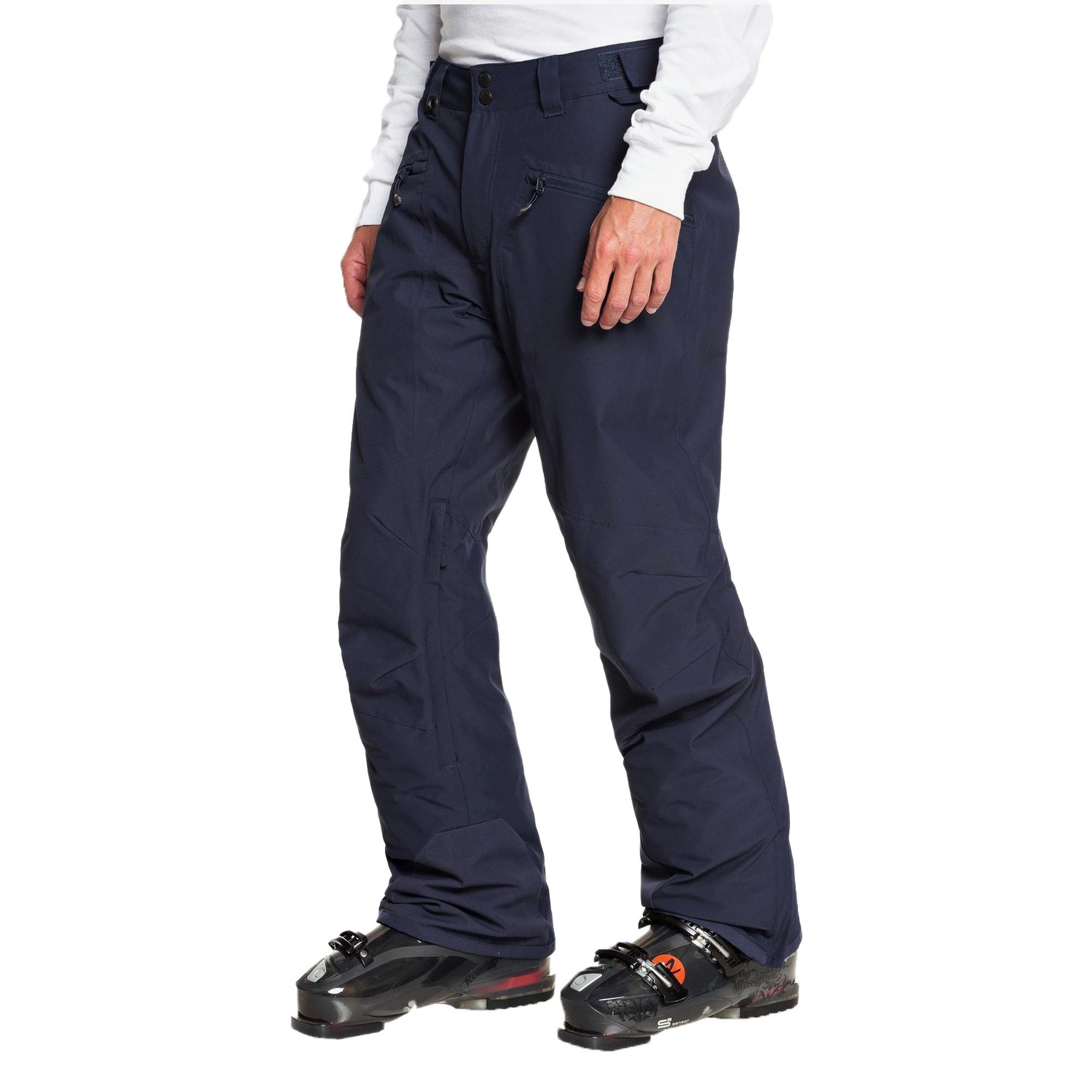 Quiksilver Erkek Snowboard Pantolonu Boundry Lacivert Kayak/Snowboard Giyim