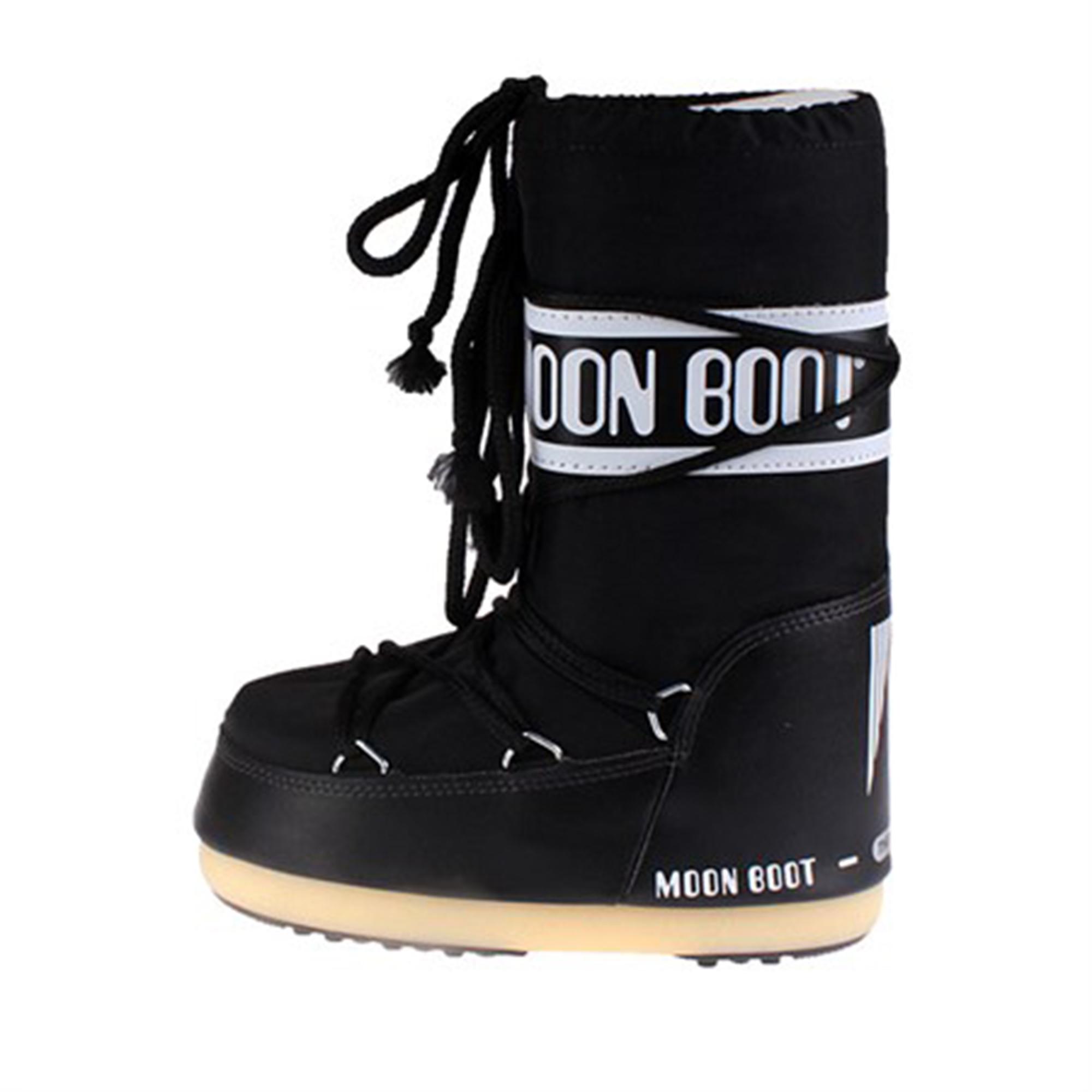 Moon Boot 80d1400440-n001 Moon Boot Nylon Unisex Çocuk Siyah Kar Botu