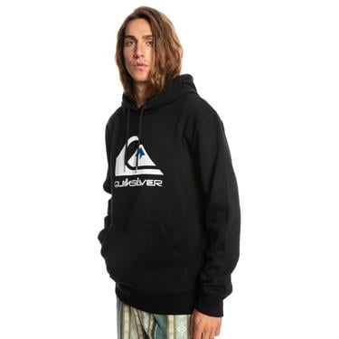  Quiksilver Big Logo Hood Erkek Siyah Sweatshirt