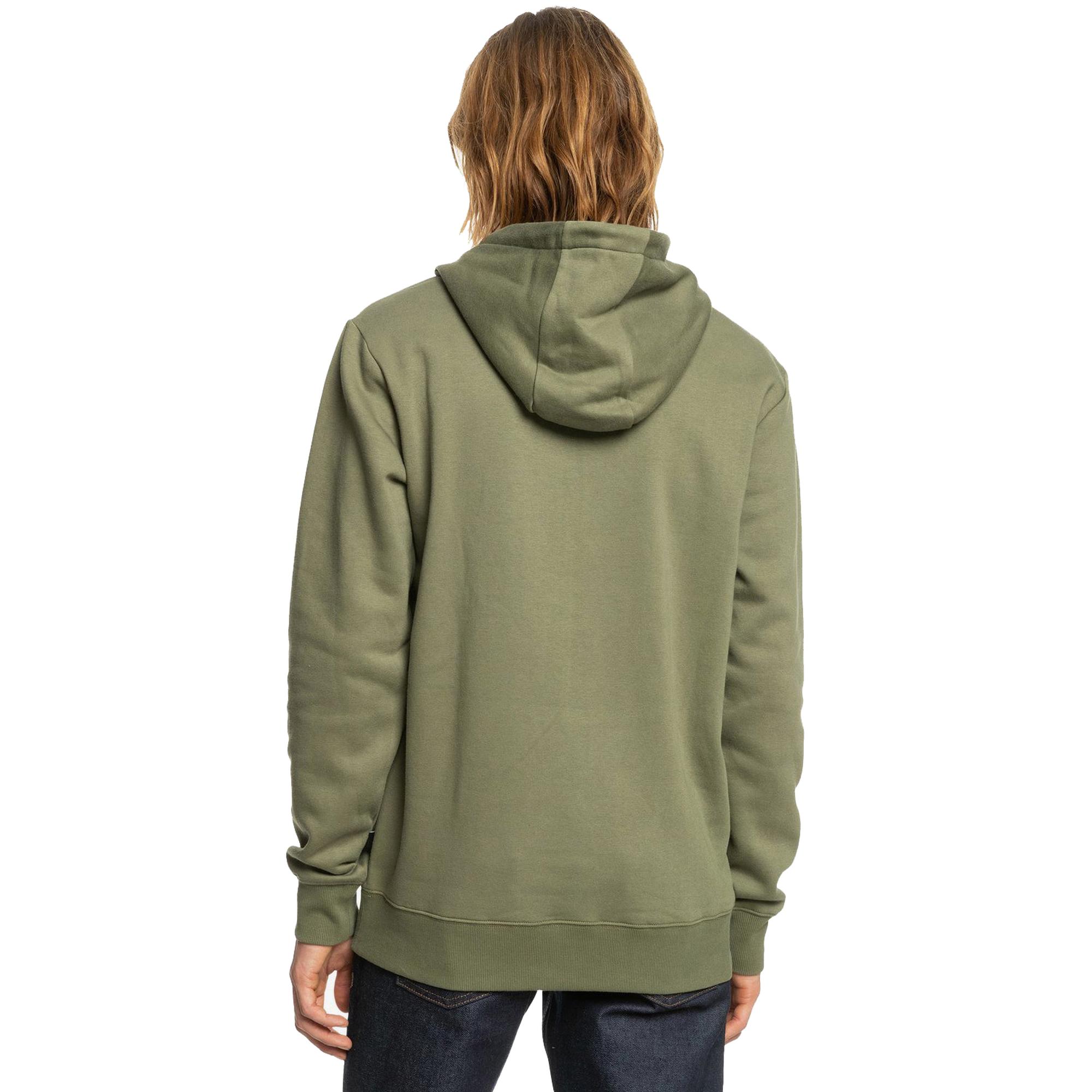 Quiksilver Big Logo Hood Erkek Yeşil Sweatshirt