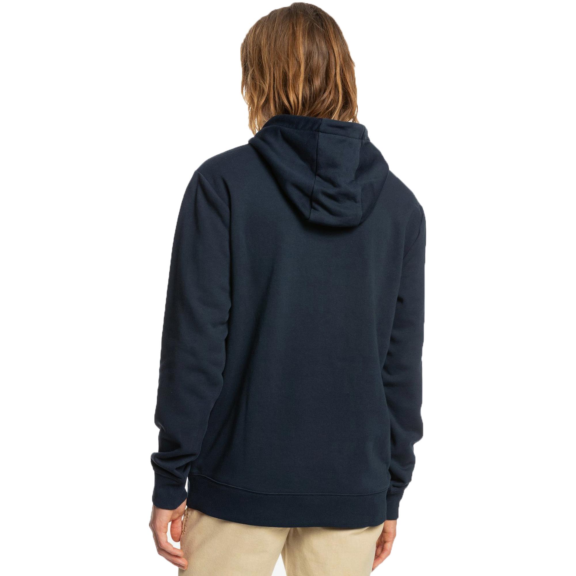 Quiksilver Big Logo Hood Erkek Mavi Sweatshirt