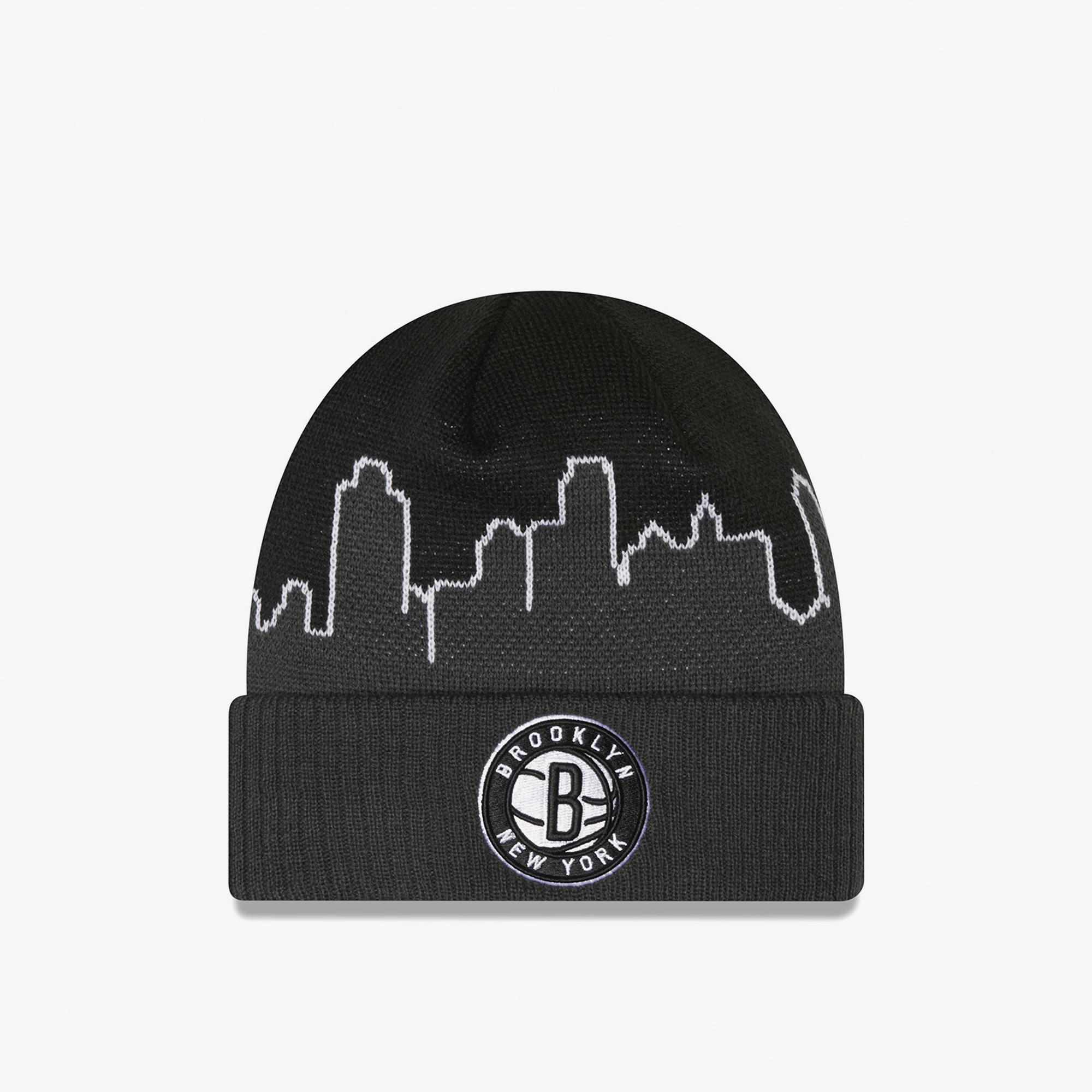New Era NBA Tip Off Cuff Beanie Brooklyn Nets Unisex Siyah Bere