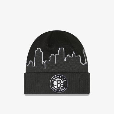  New Era NBA Tip Off Cuff Beanie Brooklyn Nets Unisex Siyah Bere