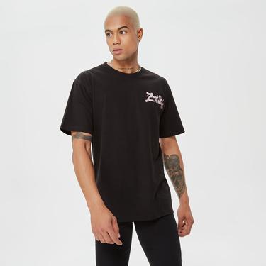  Market Thank You Rose Erkek Siyah T-Shirt