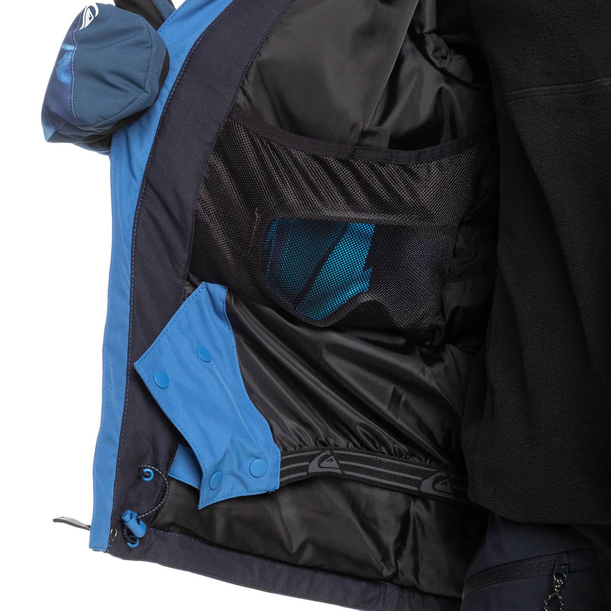 Quiksilver Mission Solid Jk Erkek Çocuk Mavi Snowboard Ceketi