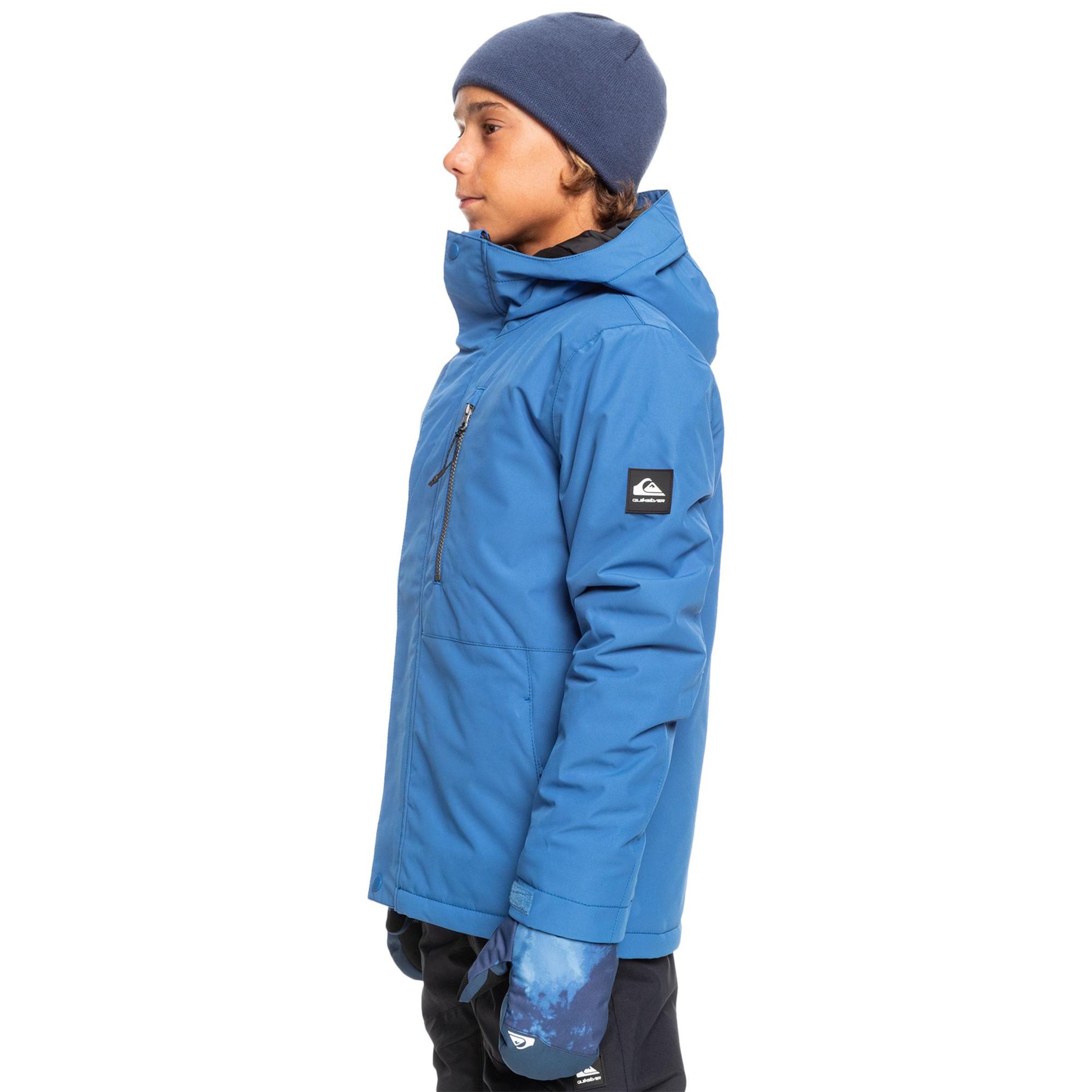 Quiksilver Mission Solid Jk Erkek Çocuk Mavi Snowboard Ceketi