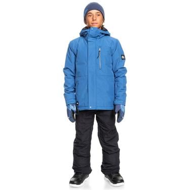  Quiksilver Mission Solid Jk Erkek Çocuk Mavi Snowboard Ceketi