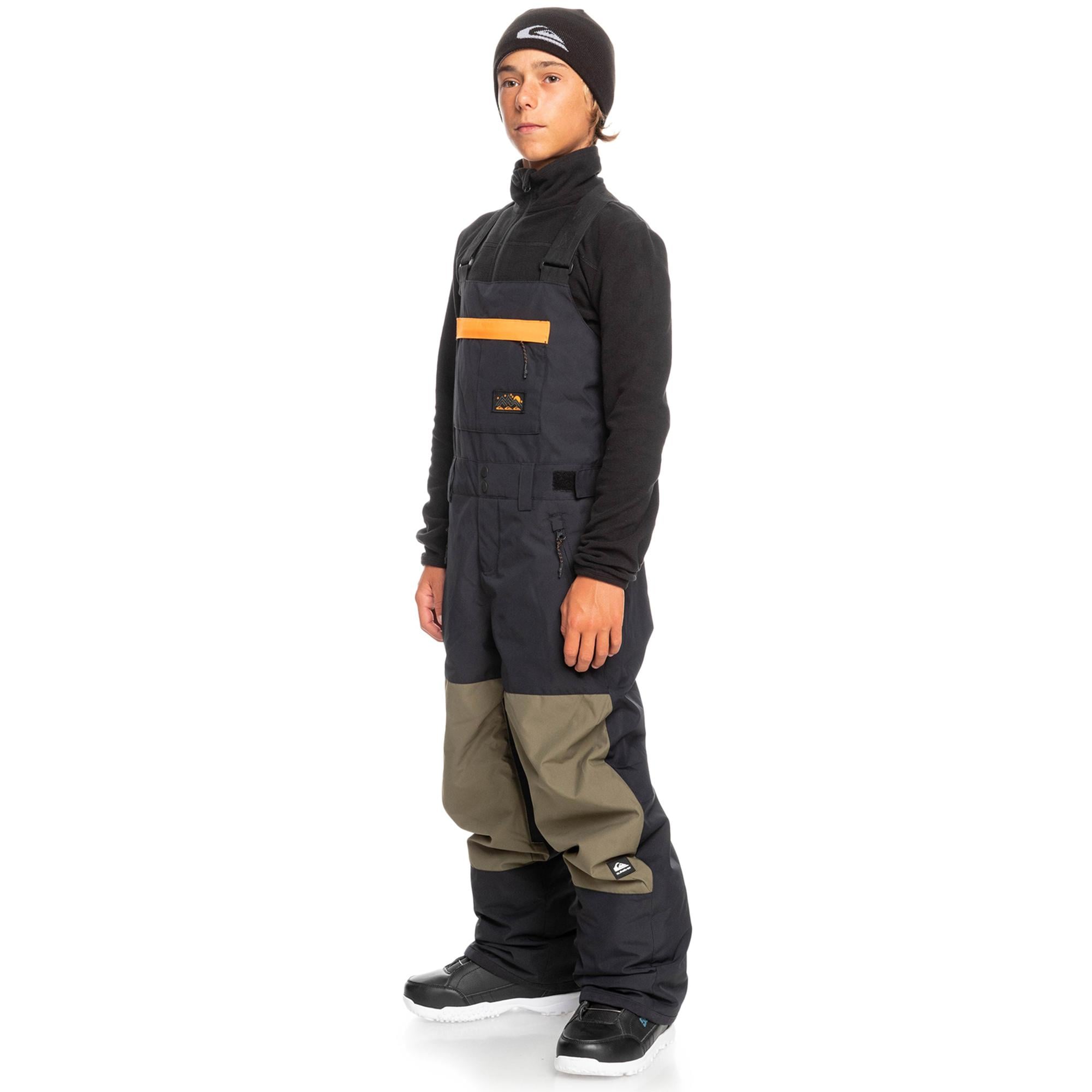 Quiksilver Erkek Çocuk Snowboard Pantolonu Mash Up Youth Bib Siyah